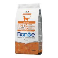 Сухий корм для кішок Monge Cat Sterilised з качкою 1.5 кг Фото