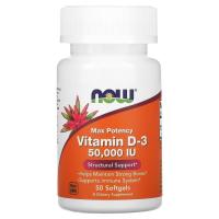 Вітамін Now Foods Вітамін D-3 5000 МО, Vitamin D-3, 50 желатинових к Фото