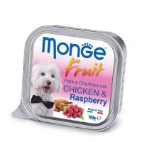 Консервы для собак Monge DOG FRUIT курица с малиной 100 г Фото