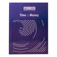 Канцелярская книга Buromax А4 TIME IS MONEY, 96 аркушів, клітинка, синя Фото