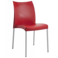 Кухонний стілець PAPATYA МАРВЕЛ-S, сидіння поліпропіленове червоне Фото
