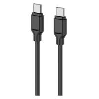 Дата кабель 2E USB-C to USB-C 1.0m Glow 60W black Фото