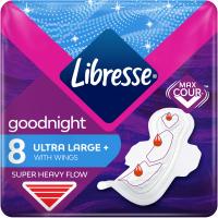 Гігієнічні прокладки Libresse Ultra Goodnight Large 8 шт. Фото