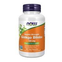 Трави Now Foods Гінкго Білоба, 120 мг, Ginkgo Biloba, Double Stren Фото