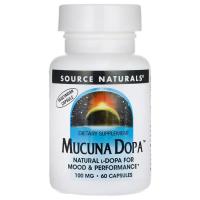 Травы Source Naturals Мукуна Жгучая, Mucuna Dopa, 60 капсул Фото