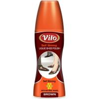 Крем для обуви Vilo жидкий Коричневый 80 мл Фото