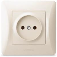 Розетка Videx BINERA 1ая кремовая Фото