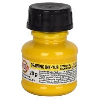 Тушь для черчения Koh-i-Noor 20г желтая Фото