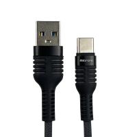 Дата кабель Mibrand USB 2.0 AM to Type-C 1.0m MI-13 2A Black-Gray Фото