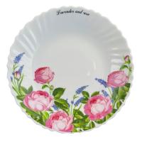 Тарелка Vittora Лаванда і Троянда" Wave Dinner 22 см Фото