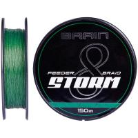 Шнур Brain fishing Storm 8X 150m 0.12mm 16lb/7.4kg Green Фото