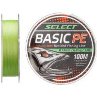 Шнур Select Basic PE 100m Light Green 0.14mm 15lb/6.8kg Фото