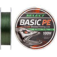 Шнур Select Basic PE 100m Dark Green 0.20mm 28lb/12.7kg Фото