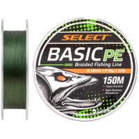 Шнур Select Basic PE 150m Dark Green 0.18mm 22lb/9.9kg Фото
