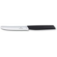 Кухонний ніж Victorinox Swiss Modern TomatoSausage 11см Black Фото