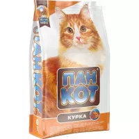 Сухий корм для кішок Пан Кот Курка 10 кг Фото