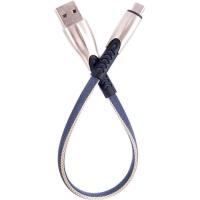 Дата кабель Dengos USB 2.0 AM to Micro 5P 0.25m gray Фото
