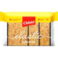 Губки кухонні Chisto Elastic Sponge 4 шт. Фото