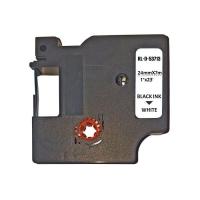 Стрічка для принтера етикеток UKRMARK D-53713P-BK/WT, сумісна з DYMO 53713/S0720930, для Фото
