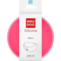 Посуд для котів WAUDOG Silicone Миска 250 мл рожева Фото
