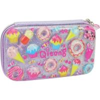 Пенал Cool For School с тиснением 1 отделение Пурпурный Фото