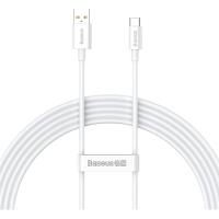 Дата кабель Baseus USB 2.0 AM to Type-C 2.0m 5A White Фото