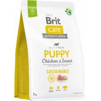 Сухий корм для собак Brit Care Dog Sustainable Puppy з куркою та комахами 3 кг Фото