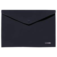 Папка - конверт Economix А4 180 мкм, непрозрачная, фактура "помаранч", черн Фото