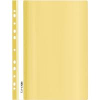Папка-скоросшиватель Economix А4 с перфорацией, фактура "глянец", пастельная жел Фото