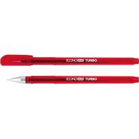 Ручка гелевая Economix TURBO 0,5 мм, червона Фото