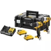 Набір електроіструментів DeWALT 2 од. 12 В XR Li-lon, вага 5.1 кг, кейс TSTAK, 2 А Фото