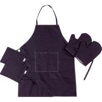 Фартук MirSon Набор 16-9000 Black Stone бязь две прихватки + две Фото