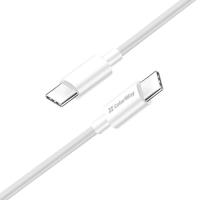 Дата кабель ColorWay USB-C to USB-C 2.0m 3A 65W white Фото