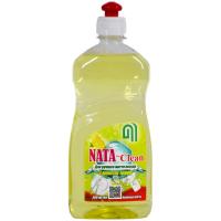 Средство для ручного мытья посуды Nata Group Nata-Clean З ароматом лимону пуш-пул 500 мл Фото