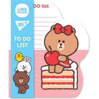 Папір для нотаток Yes To Do Line Friends girl планшет з магнітом, блок 5 Фото