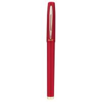 Ручка гелева Baoke антибактеріальне покриття софт 0.5 мм, червона Фото