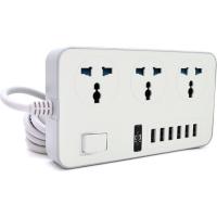 Мережевий фільтр живлення Voltronic TВ-Т09, 3роз, 6*USB White Фото