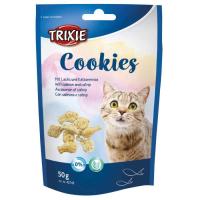 Лакомство для котов Trixie Cookies с лососем и кошачьей мятой 50 г Фото