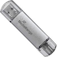 USB флеш накопитель Mediarange 32GB Silver USB 3.0 / Type-C Фото