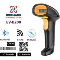 Сканер штрих-коду UKRMARK EV-B208 2D, Bluetooth, USB Фото