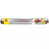 Фольга алюмінієва Помічниця 9 мкн 44 см х 6 м Фото