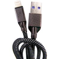 Дата кабель Dengos USB 3.0 AM to Lightning 1.0m 4A black Фото