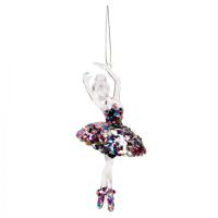 Елочная игрушка Novogod`ko Балерина, 14 см, пластик Фото