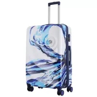 Валіза Semi Line Print 28" L White/Blue Фото