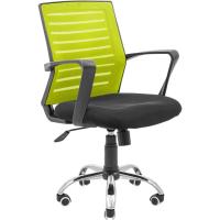 Офісне крісло Richman Флеш Ю Хром М-1 (Tilt) Сітка чорна + зелена Фото