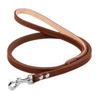 Поводок для собак Collar одинарный непрошитый Ш 12 мм Д 122 см коричневый Фото