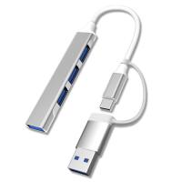 Концентратор Dynamode USB Type-C/Type-A to 1хUSB3.0, 3xUSB 2.0 metal Фото
