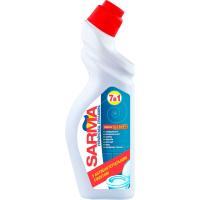 Средство для чистки унитаза Sarma 7 в 1 З антибактеріальним ефектом 750 мл Фото