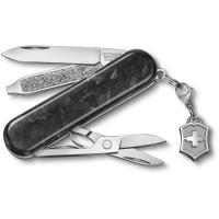Ніж Victorinox Classic SD Brilliant Carbon + брелок-лого Фото