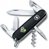 Нож Victorinox Spartan Ukraine 91 мм Чорний Квіткове серце Фото